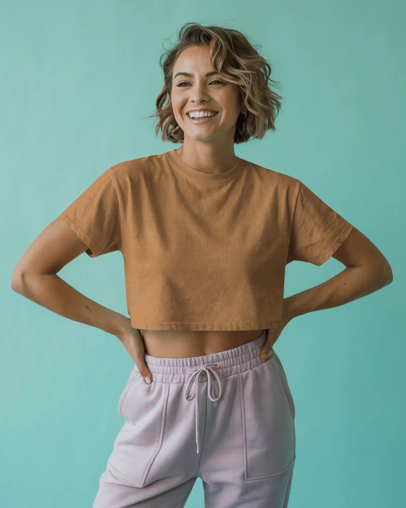 Plain Crop Tops (Women)_01_MustardYellow